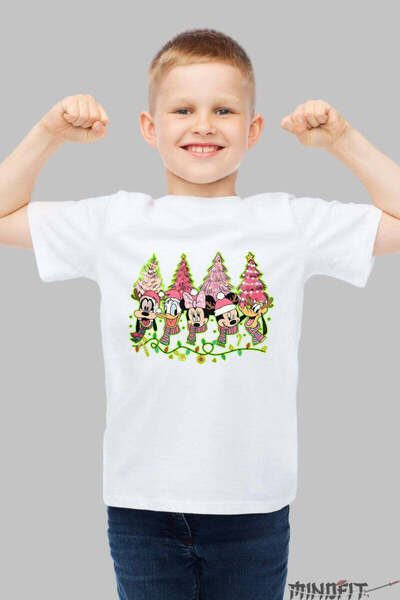GILDAN Tricou De Craciun Copii Gasca Vesela Si Bradutii Magici Baiat