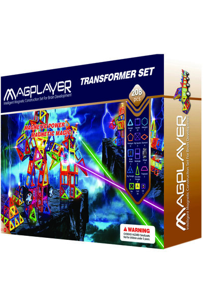 Magplayer Joc de constructie magnetic - 208 piese