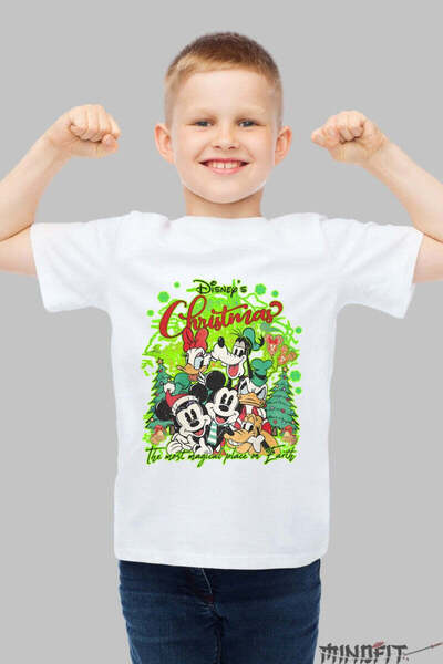 GILDAN Tricou De Craciun Disney Magia Sarbatorilor In Familie Baiat