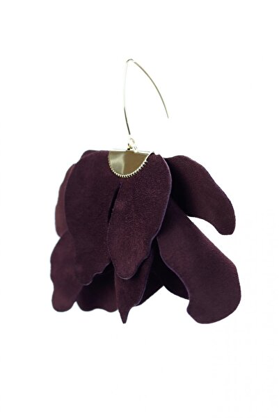 HAIArt Large flower earrings - Dark Chocolate