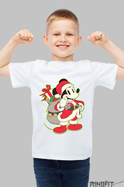 GILDAN Tricou De Craciun Copii Soricel Vesel Cu Sac De Cadouri Baiat