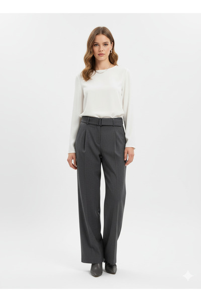 Volans 72210 belted wide-leg trousers