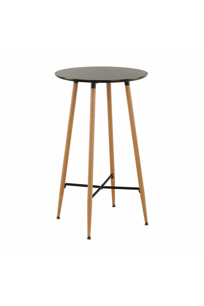 DacEnergy Bar table, black/oak, diameter 60 cm, IMAM