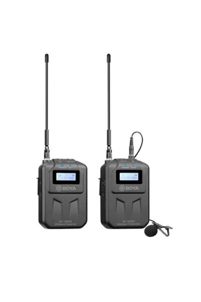 BOYA Sistem wireless UHF BY-WM6S cu microfon lavalieră, transmițător și receptor