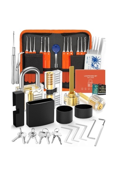 EVENTRONIC 38-piece lock and locksmith tool set for beginner and professional...