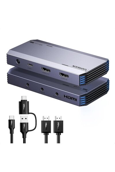 Ugreen HDMI 4K@60Hz Video Capture Card with HDMI Loop Out, USB-C, HDR & VRR