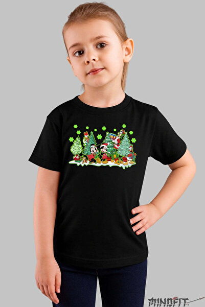 GILDAN Tricou De Craciun Copii Padurea Vesela Cu Personaje Fata