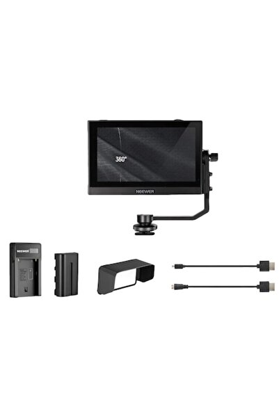 NEEWER Monitor video de teren de 5,5 inci, LUT 3D, ecran tactil IPS Full HD 1920x1080, HDR, intrare/ieșire HDMI 4K în buclă, F