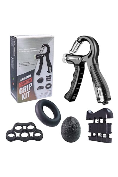 Newaner Set de clește de mână cu contor, greutăți pentru degete, inel și minge anti-stres pentru antrenamentul mâinilor