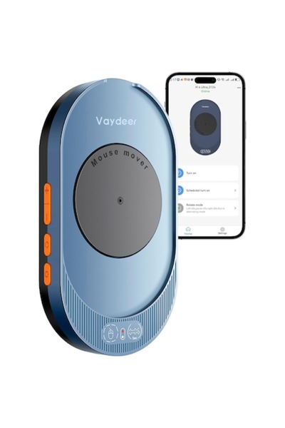 VAYDEER Mouse Jiggler M4 Ultra App-Controlled Plug & Play Mouse Movement Device with LED and Adjustable