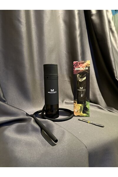 MEGAHED TAŞINABİLİR SİYAH NARGİLE TAKIMI
