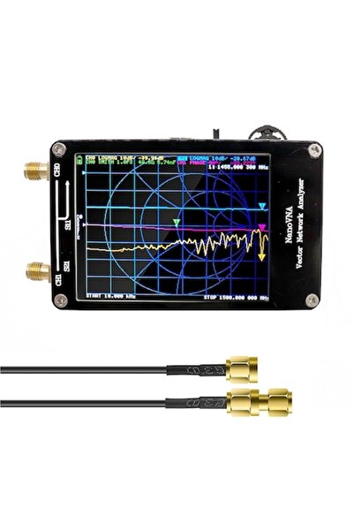 NanoVNA Μίνι Αναλυτής Διανυσματικού Δικτύου 50 kHz 1,5 GHz, Οθόνη LCD αφής 2,8 ιντσών, HF/VHF/UHF