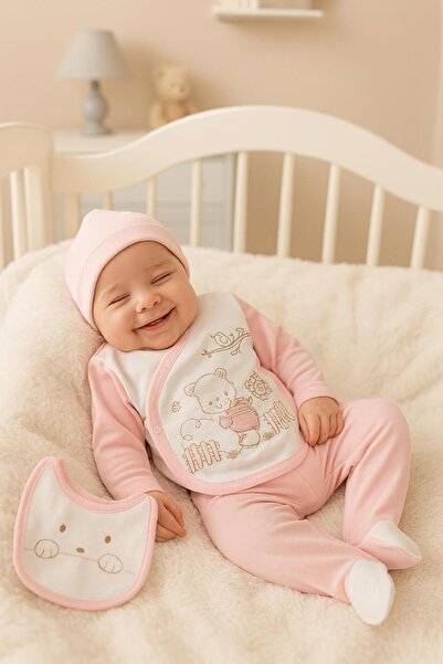 BYS BABY FASHION طقم خروج من المستشفى لحديثي الولادة من البنات مكون من 10 قطع...