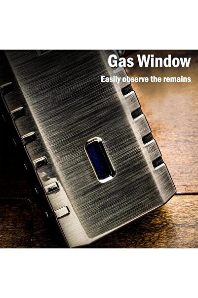 Lubinski Outdoor Metal Cigar Lighter - Dual Jet Blue Flame, Windproof, Sky Blue