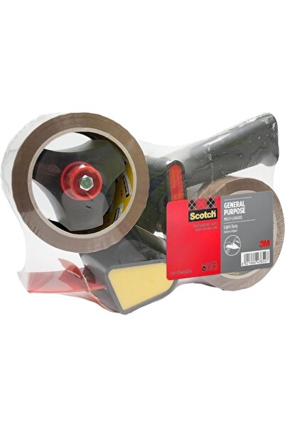 Scotch Dispenser manual de bandă adezivă 55 mm x 66 m, cu 2 role și mâner ergonomic