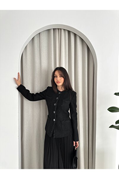 VUNTAL Luxury Pleated Skirt Double Suit