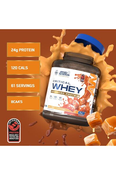 applied nutrition Critical Whey Protein Powder 2kg (Salted Caramel)