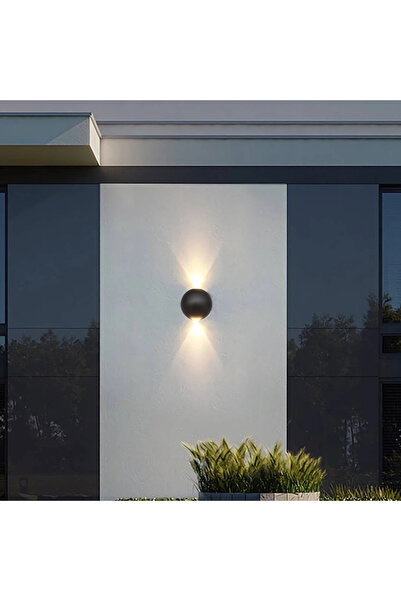 HAMER كشاف بوابة لون الانارة اصفر 10 واط شكل كروي مدور