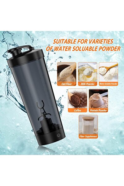 SYOSI زجاجة رج البروتين الكهربائية، قابلة لإعادة الشحن عبر USB، سعة 28 أونصة،...