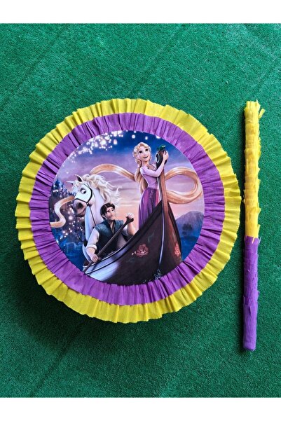HappyHit Piñata Rapunzel rotunda cu bat – petrecere fetite – handmade