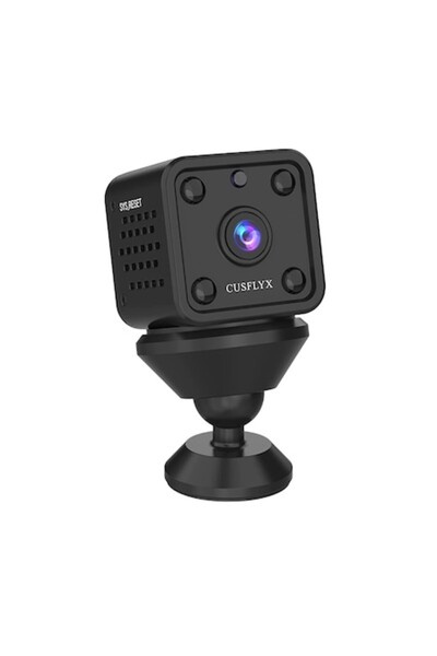 CUSFLYX Mini WiFi Surveillance Camera 1080P Full HD — Night Vision, Motion Sensor, Magnetic Base