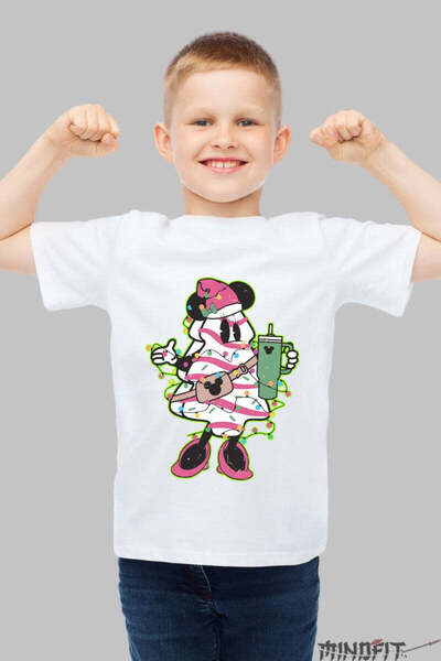 GILDAN Tricou Copii Craciun Bradut Cool Cu Limonada Si Decoratiuni Baiat