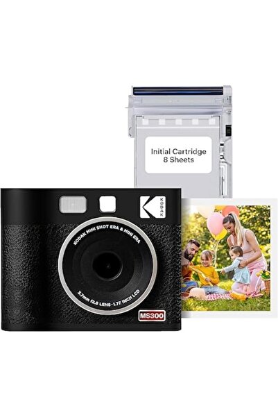 Kodak Mini Shot 3 Era Instant Camera - 3x3 Prints, Black, Compact