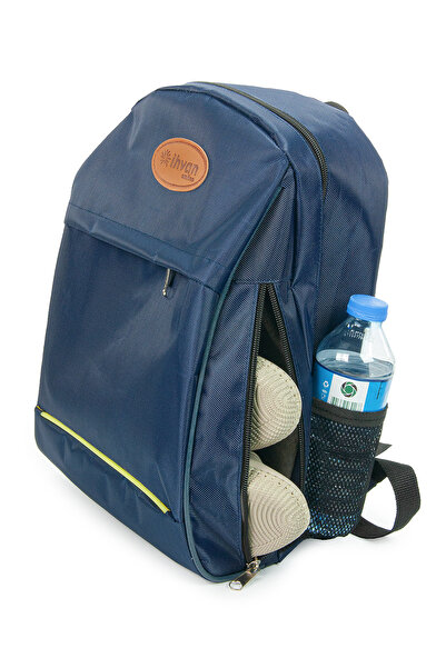ihvan online Hajj Umrah Travel Bag, Waterproof, Fully Lined Daily Bag with Compartments, Navy Blue