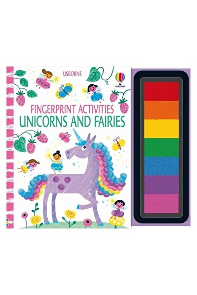 Usborne Caiete de activități, ACTIVITĂȚI CU AMPRENTE DEGITE: UNICORNI ȘI ZÂNE...