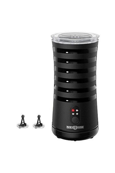 LET Spumator de lapte 4 în 1 cu LED, spumare caldă și rece, 240 ml, negru