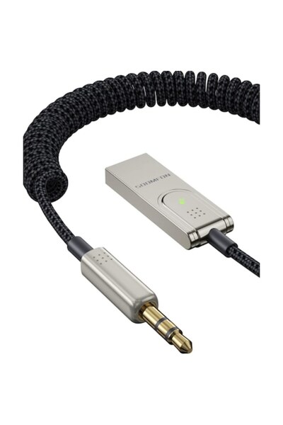 SOOMFON Adaptor Bluetooth 5.1, receptor audio alimentat prin USB cu mufă, mic...