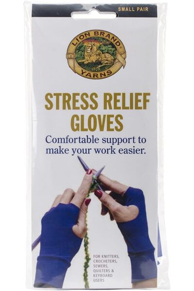 Lion Brand Yarn قفازات تخفيف التوتر 400-5-1202، زوج واحد، صغير