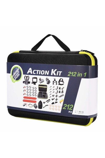 Asobeage 212-in-1 Action Camera Accessory Set for GoPro, AKASO, Yi, Apeman, V...