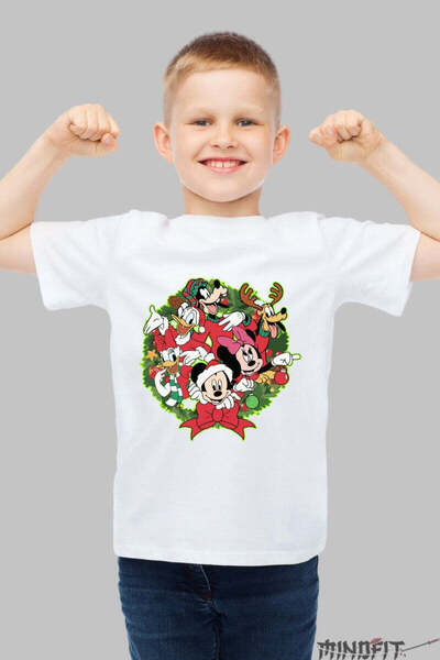 GILDAN Tricou De Craciun Copii Gasca Vesela Disney In Sarbatoare Baiat