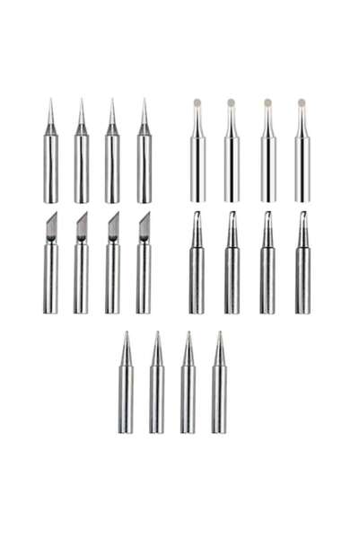 LET Set de 20 de vârfuri de lipit 900M (I, B, K, 3C, 2.4D) din aliaj de cupru