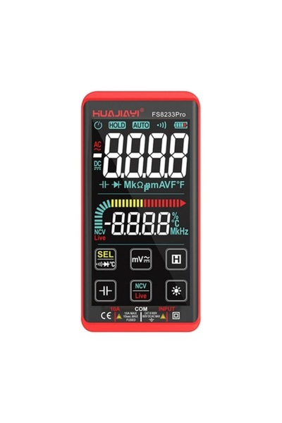 LET Multimetru digital inteligent cu ecran tactil, reglare automată a intervalului, True RMS, 10000 de numărări, NCV