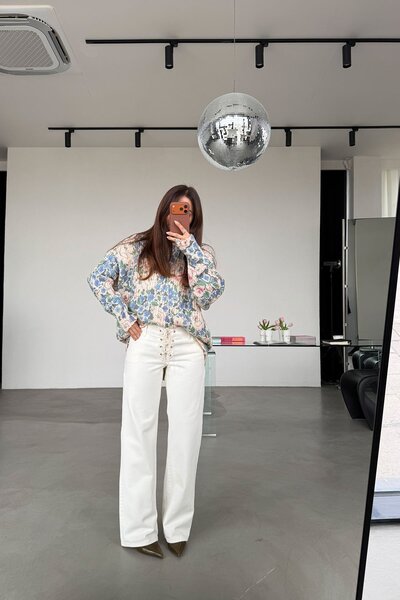 Özge Özgenç Bird's Eye Tie-Dye Jean