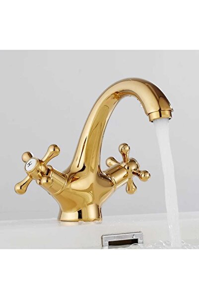 Trendy's Baterie lavoar dublă comandă Gold