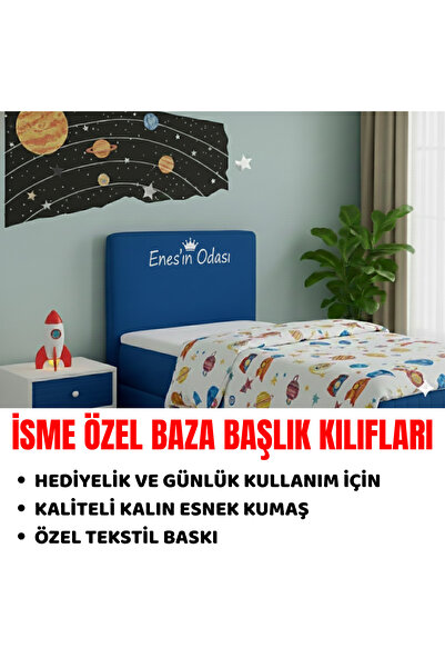 RS JANTİ STORE KİŞİYE ÖZEL BASKILI BAZA BAŞLIK KILIFI HEDİYELİK TEK KİŞİLİK K...