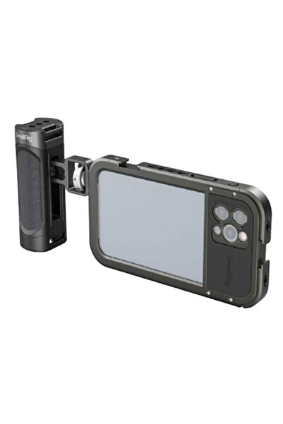 SmallRig Stand video 3175 cu mâner și carcasă pentru iPhone 12 Pro (aluminiu)