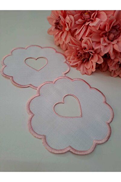 sevginaz çeyiz 2'li kalpli kokteyl peçetesi