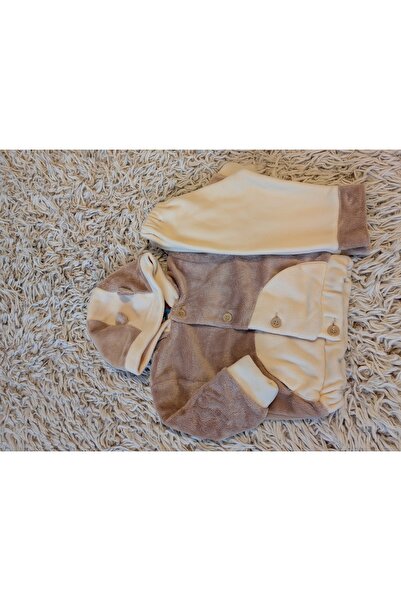 Handmade Minis Boutique Handmade Minis Boutique fluffy set, beige with brown