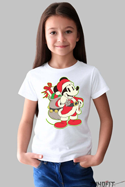 GILDAN Tricou De Craciun Copii Soricel Vesel Cu Sac De Cadouri Fata