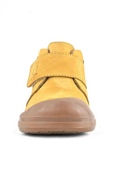 Rakerplus Yoohoo Genuine Leather Yellow Velcro Daisy Detailed Unisex Baby Boots