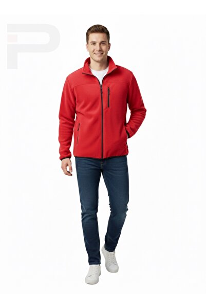 Unisex Tam Fermuarlı 280 gr 3 Cepli Polar Outdoor Ceket
