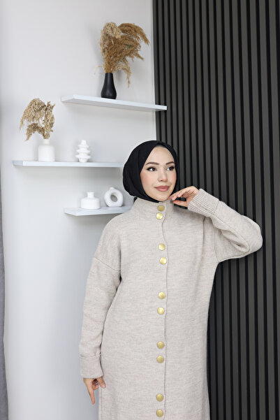 sorisso Knitwear Dress, Long, Button Detail