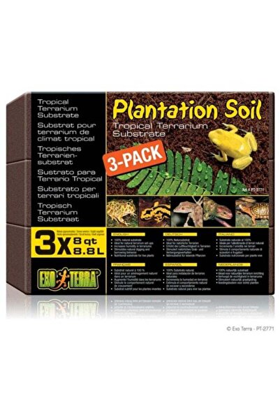 Exo Terra Plantation Soil 3 pack 3 x 8.8 L 3 x 8qt