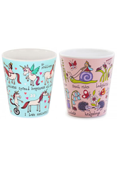 Tyrrell Katz 2'li Melamin Alıştırma Bardağı (Unicorn & Secret Garden)
