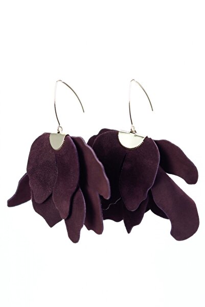 HAIArt Large flower earrings - Dark Chocolate