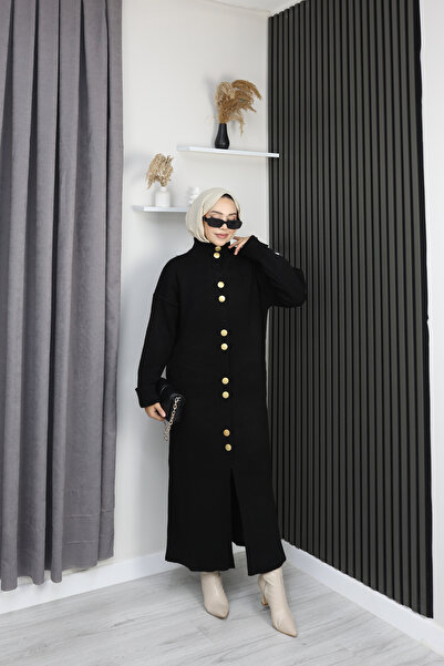 sorisso Knitwear Dress, Long, Button Detail